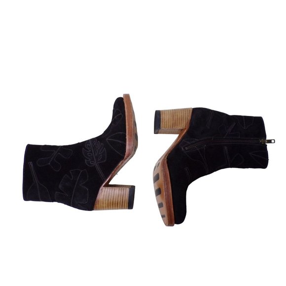 🆕 SYLVEN New York Black Suede Ankle Boots Booties 5.5 - Picture 9 of 11